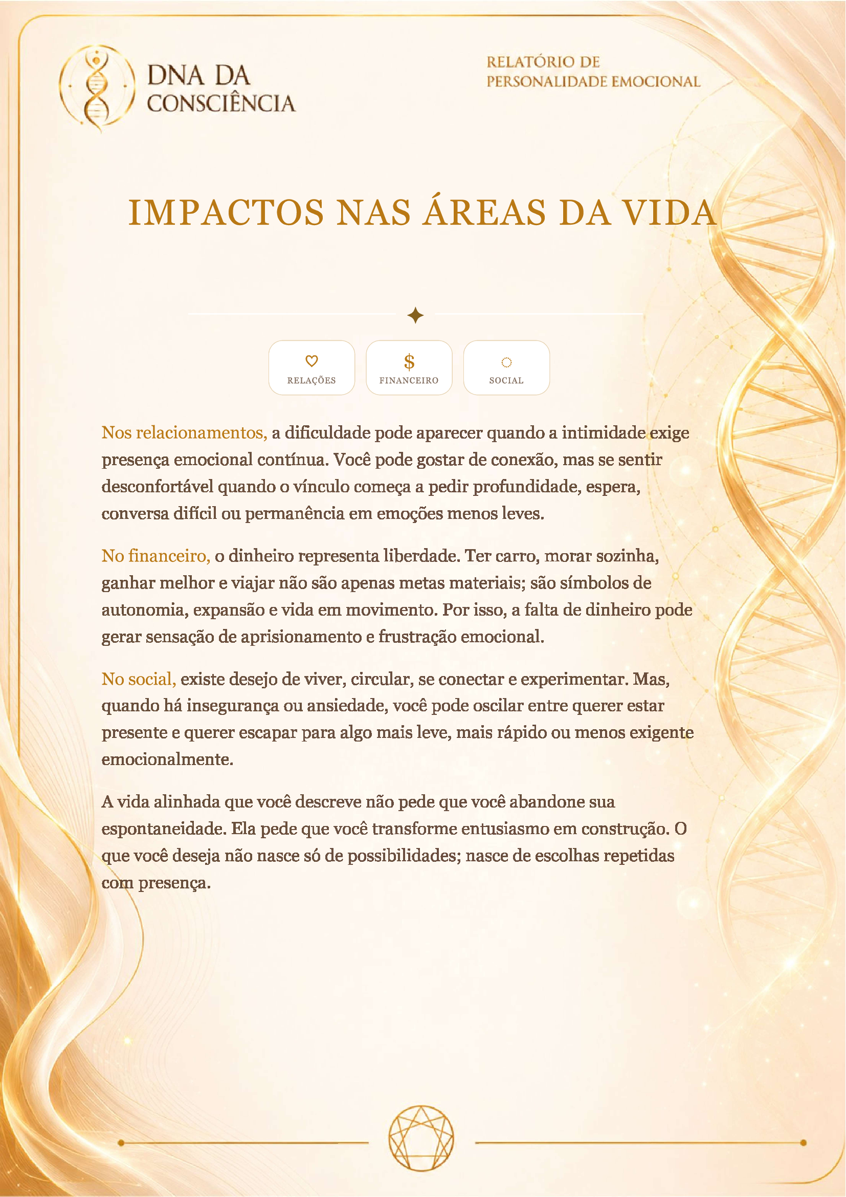 Exemplo de área da vida
