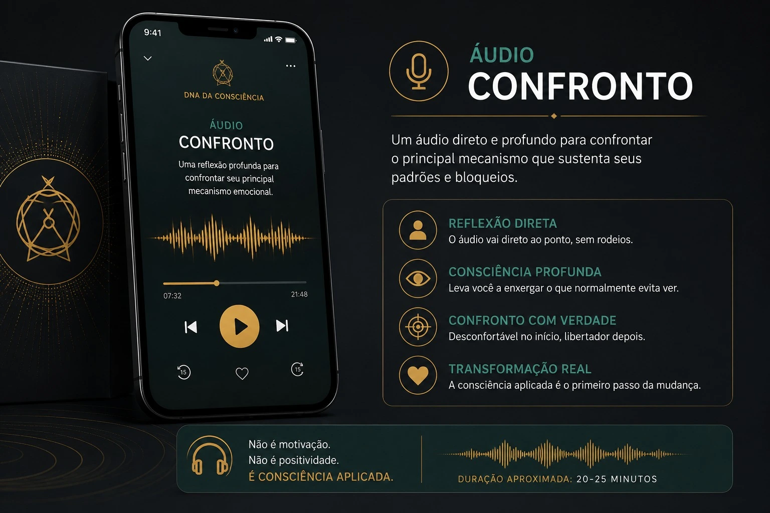 Mockup do Áudio Confronto
